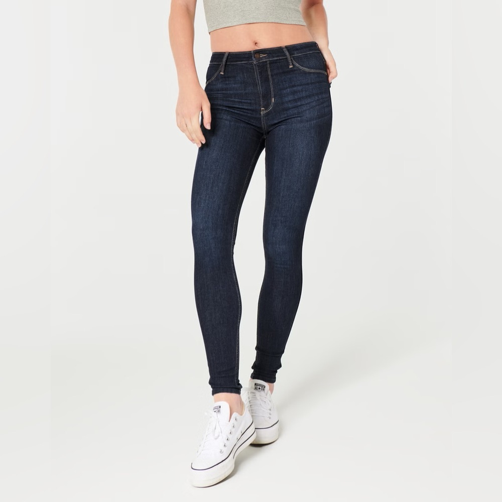 Hollister High Rise Dark Wash Jean Legging